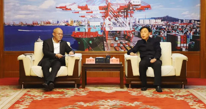 ⁠李军曹阳会见象屿集团副总裁，象屿铝业党委书记、董事长林俊杰一行